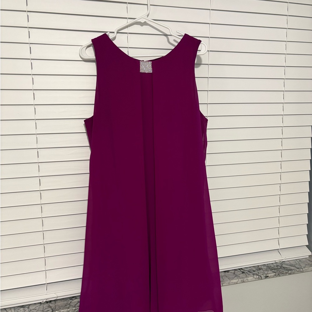 MSK Deep Purple Backless Dress